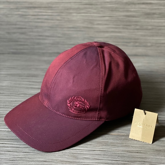 Burberry Other - BURBERRY NWT Authentic unisex burgundy hat cap